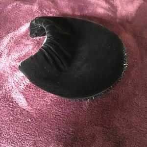 Vintage black velvet hat
